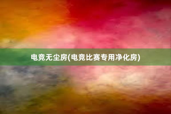 电竞无尘房(电竞比赛专用净化房)