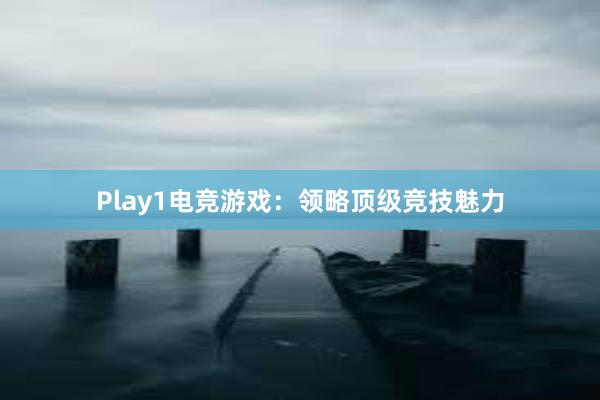 Play1电竞游戏：领略顶级竞技魅力